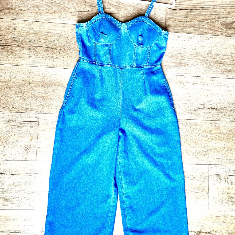 Long Bluejean Jumpsuit